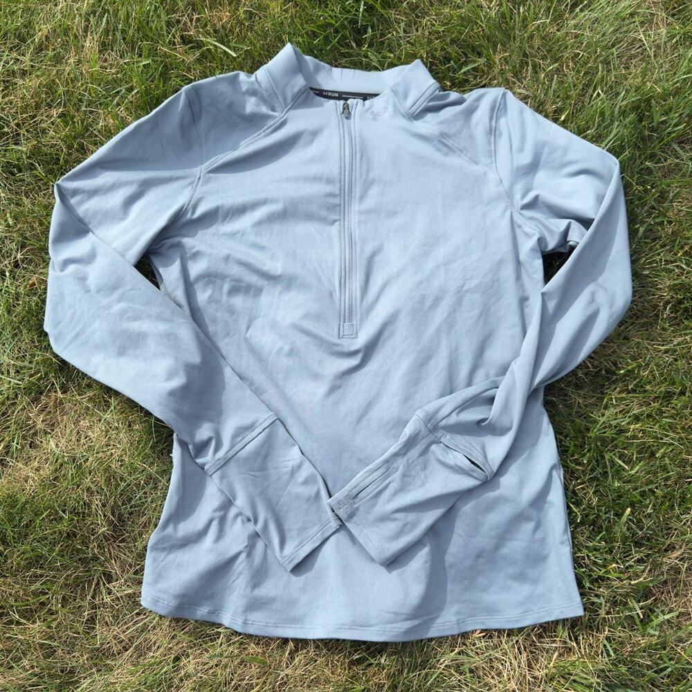 Under Armour 1/2 Zip Running Pullover – Light Blue – Size M